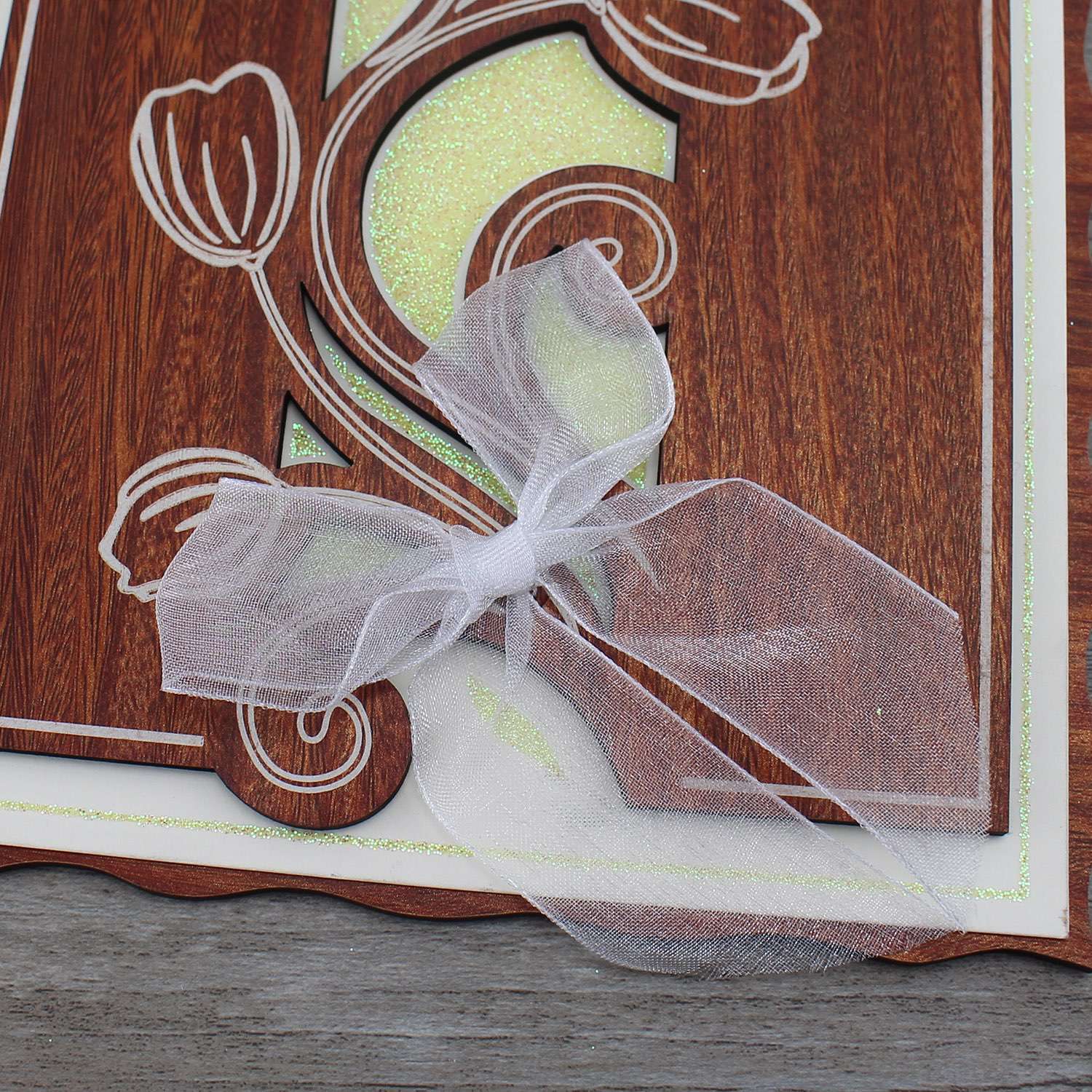 wooden card